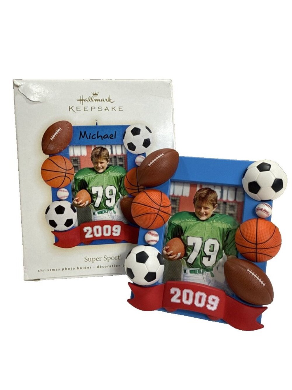 New 2009 Hallmark Keepsake "Super Sport" Collector Ornament-Can Be Personalized